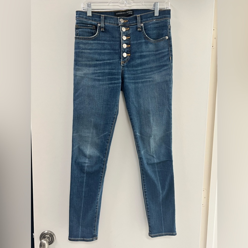 Veronica Beard Debbie Skinny High Rise Jeans - wash: Nantucket - size 27